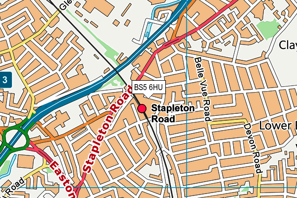 BS5 6HU map - OS VectorMap District (Ordnance Survey)