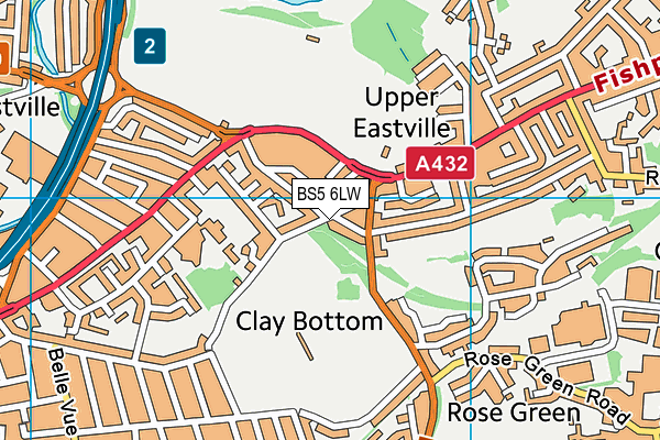 BS5 6LW map - OS VectorMap District (Ordnance Survey)