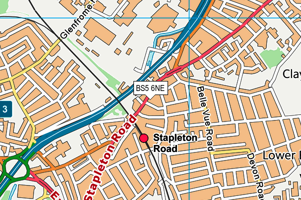 BS5 6NE map - OS VectorMap District (Ordnance Survey)