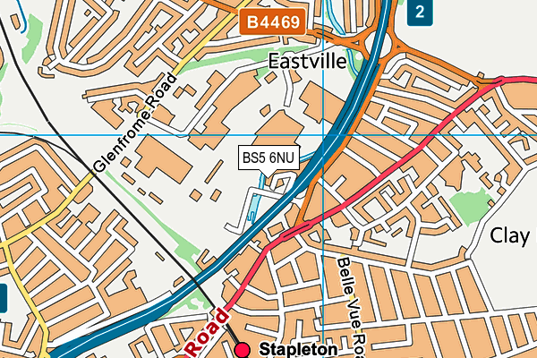 BS5 6NU map - OS VectorMap District (Ordnance Survey)