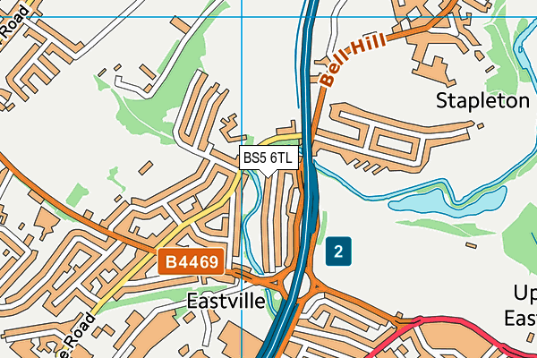 BS5 6TL map - OS VectorMap District (Ordnance Survey)