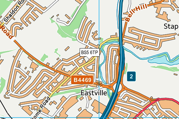 BS5 6TP map - OS VectorMap District (Ordnance Survey)