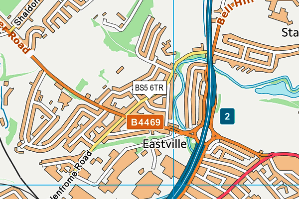 BS5 6TR map - OS VectorMap District (Ordnance Survey)
