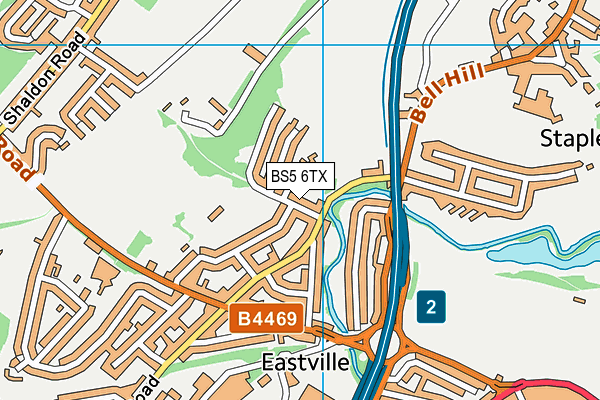 BS5 6TX map - OS VectorMap District (Ordnance Survey)