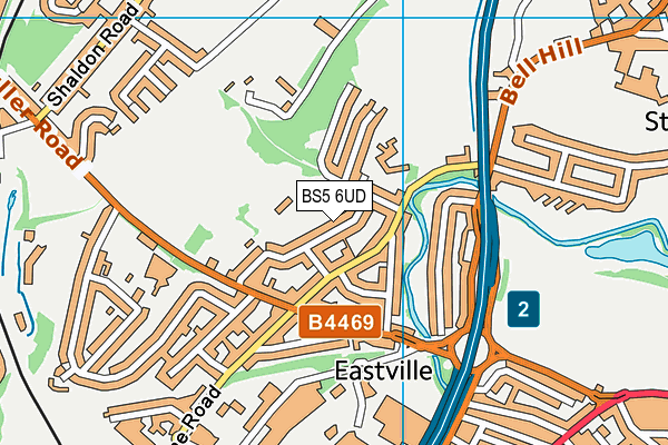BS5 6UD map - OS VectorMap District (Ordnance Survey)