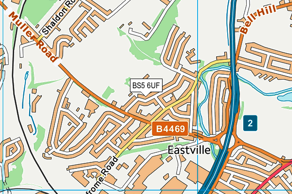 BS5 6UF map - OS VectorMap District (Ordnance Survey)