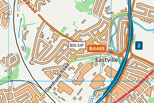BS5 6XF map - OS VectorMap District (Ordnance Survey)