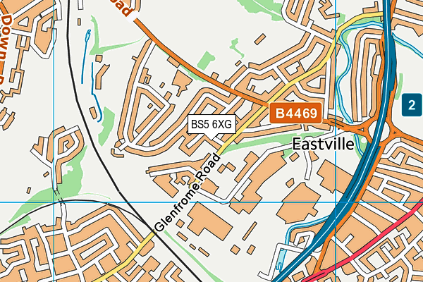BS5 6XG map - OS VectorMap District (Ordnance Survey)