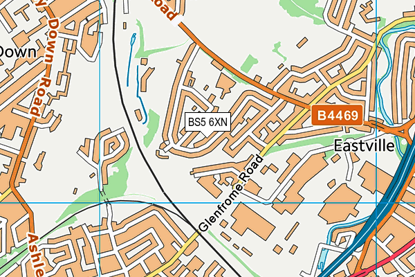BS5 6XN map - OS VectorMap District (Ordnance Survey)