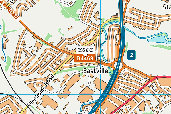 BS5 6XS map - OS VectorMap District (Ordnance Survey)
