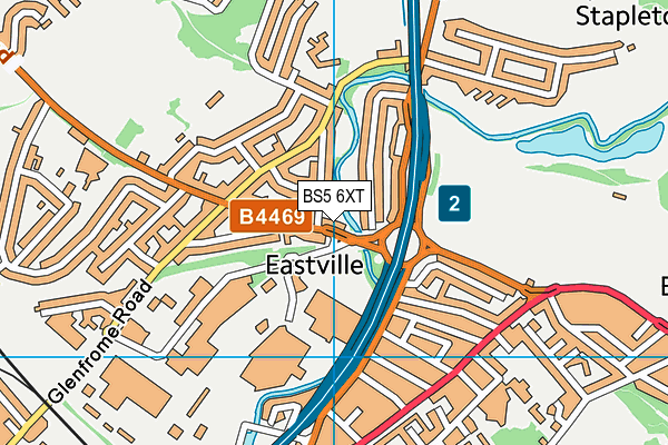 BS5 6XT map - OS VectorMap District (Ordnance Survey)