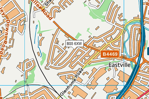 BS5 6XW map - OS VectorMap District (Ordnance Survey)
