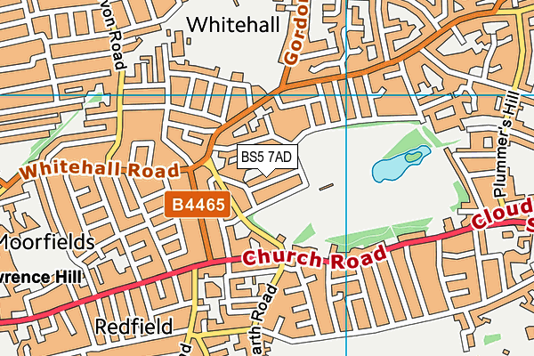 BS5 7AD map - OS VectorMap District (Ordnance Survey)