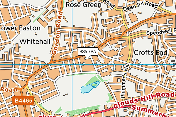 BS5 7BA map - OS VectorMap District (Ordnance Survey)