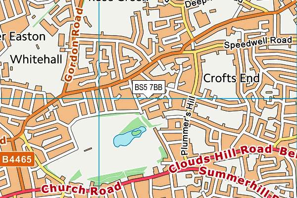 BS5 7BB map - OS VectorMap District (Ordnance Survey)