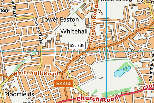 BS5 7BN map - OS VectorMap District (Ordnance Survey)