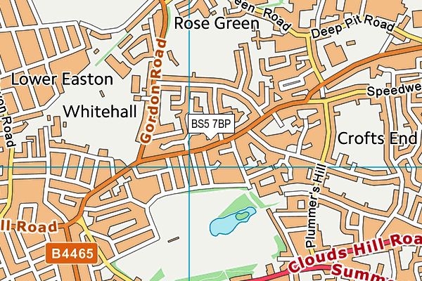 BS5 7BP map - OS VectorMap District (Ordnance Survey)