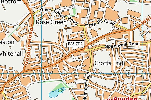 BS5 7DA map - OS VectorMap District (Ordnance Survey)