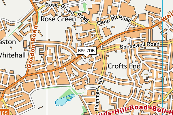 BS5 7DB map - OS VectorMap District (Ordnance Survey)