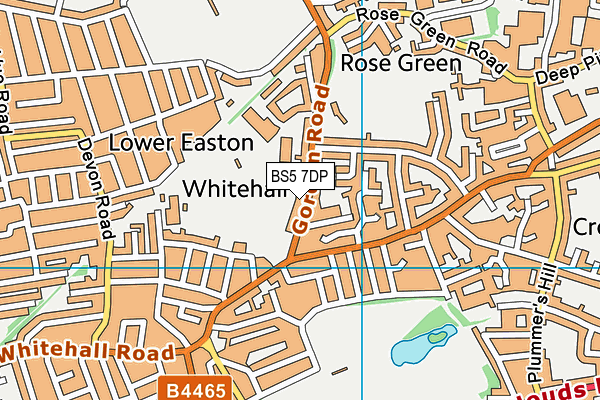 BS5 7DP map - OS VectorMap District (Ordnance Survey)