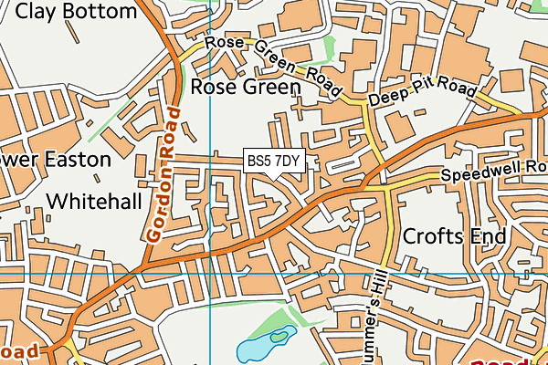 BS5 7DY map - OS VectorMap District (Ordnance Survey)