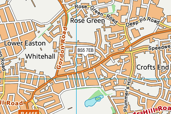 BS5 7EB map - OS VectorMap District (Ordnance Survey)