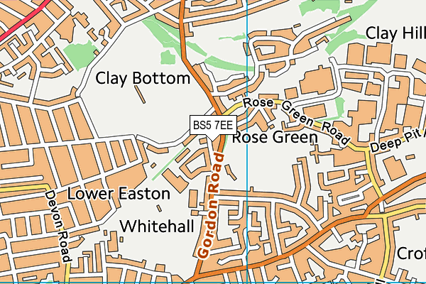 BS5 7EE map - OS VectorMap District (Ordnance Survey)