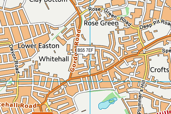 BS5 7EF map - OS VectorMap District (Ordnance Survey)