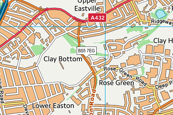 BS5 7EG map - OS VectorMap District (Ordnance Survey)