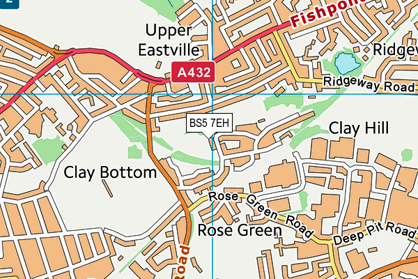 BS5 7EH map - OS VectorMap District (Ordnance Survey)