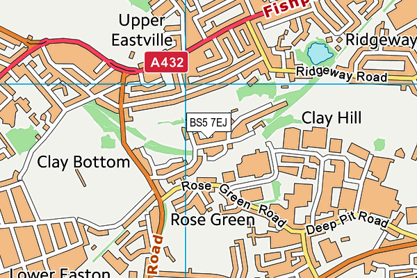 BS5 7EJ map - OS VectorMap District (Ordnance Survey)