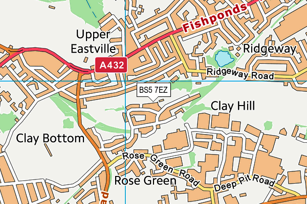 BS5 7EZ map - OS VectorMap District (Ordnance Survey)