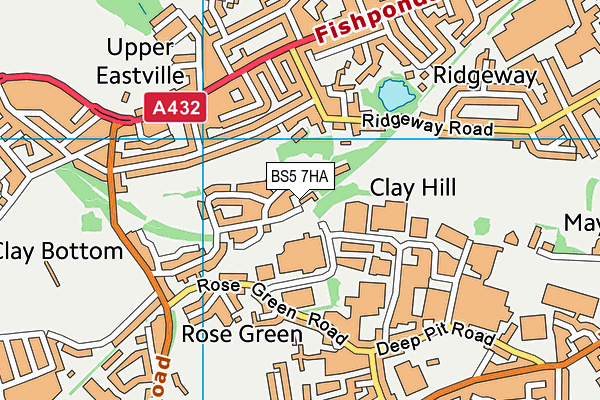 BS5 7HA map - OS VectorMap District (Ordnance Survey)