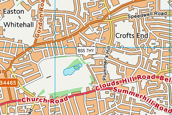 BS5 7HY map - OS VectorMap District (Ordnance Survey)