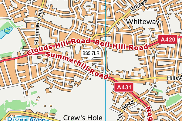 BS5 7LR map - OS VectorMap District (Ordnance Survey)