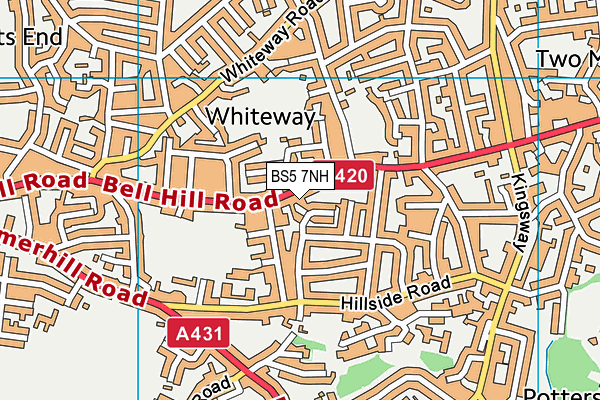 BS5 7NH map - OS VectorMap District (Ordnance Survey)