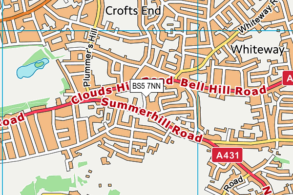 BS5 7NN map - OS VectorMap District (Ordnance Survey)