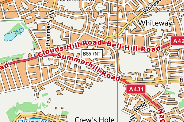 BS5 7NT map - OS VectorMap District (Ordnance Survey)