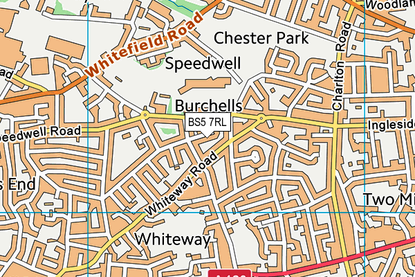 BS5 7RL map - OS VectorMap District (Ordnance Survey)