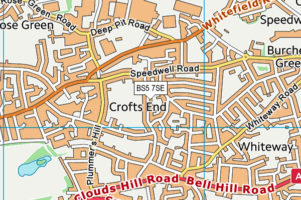 BS5 7SE map - OS VectorMap District (Ordnance Survey)