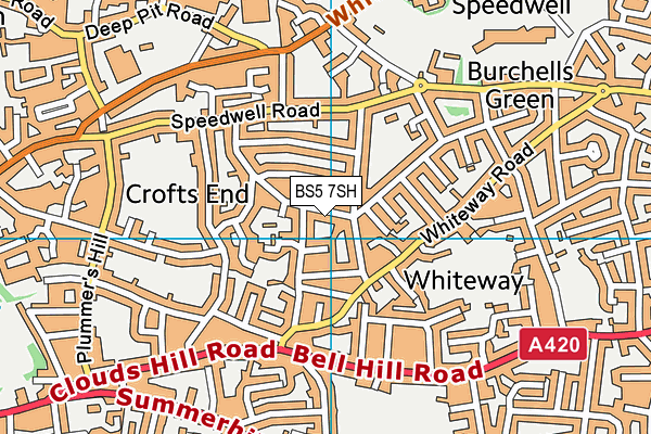 BS5 7SH map - OS VectorMap District (Ordnance Survey)