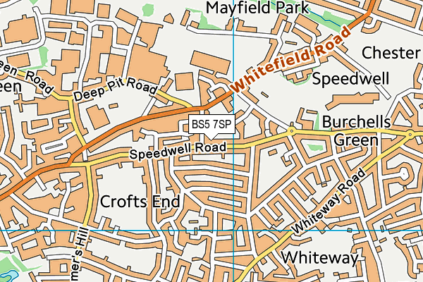 BS5 7SP map - OS VectorMap District (Ordnance Survey)