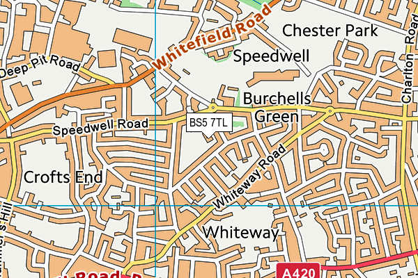 BS5 7TL map - OS VectorMap District (Ordnance Survey)