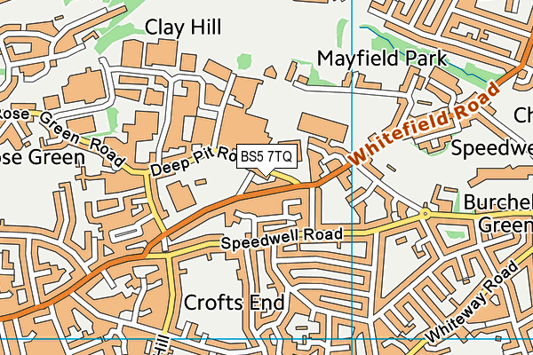 BS5 7TQ map - OS VectorMap District (Ordnance Survey)