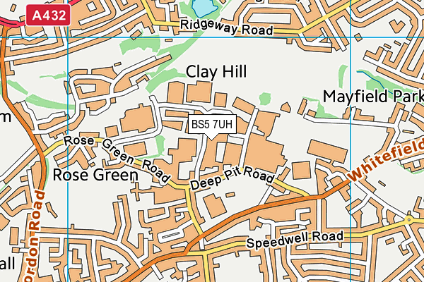 BS5 7UH map - OS VectorMap District (Ordnance Survey)