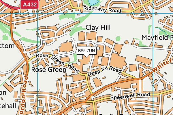 BS5 7UN map - OS VectorMap District (Ordnance Survey)