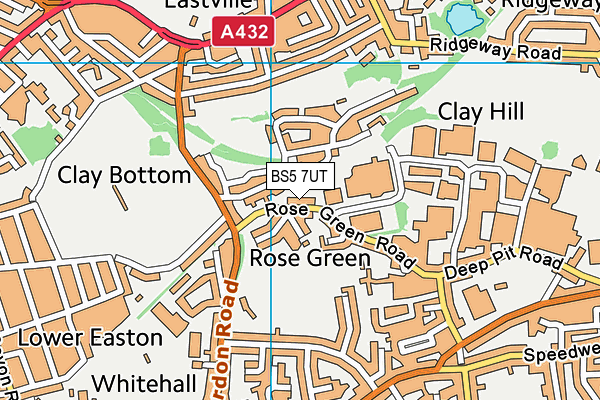 BS5 7UT map - OS VectorMap District (Ordnance Survey)