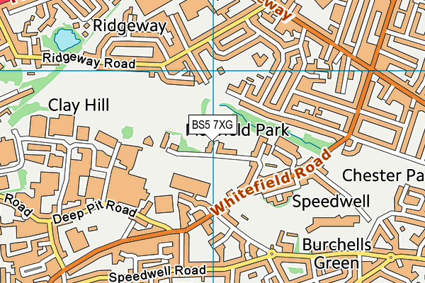 BS5 7XG map - OS VectorMap District (Ordnance Survey)