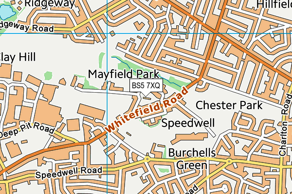 BS5 7XQ map - OS VectorMap District (Ordnance Survey)