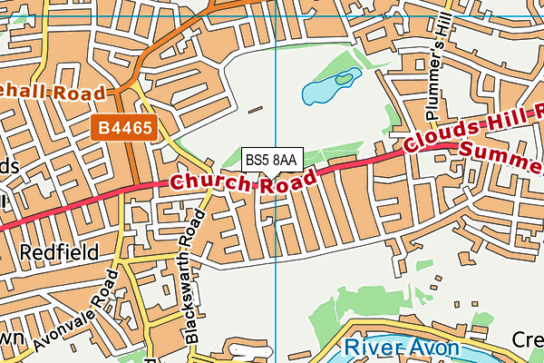 BS5 8AA map - OS VectorMap District (Ordnance Survey)